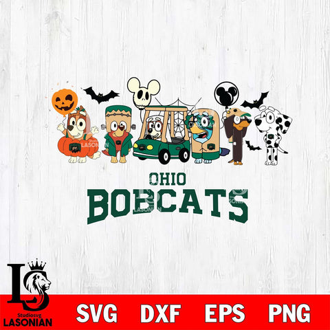 Ohio Bobcats Bluey Halloween Svg Eps Dxf Png File, Digital Download, Instant Download