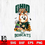 Ohio Bobcats Bluey Halloween NCAA Svg Eps Dxf Png File, Digital Download, Instant Download