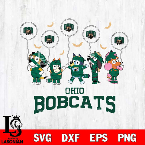 Ohio Bobcats Bluey Halloween Spooky Svg Eps Dxf Png File, Digital Download, Instant Download