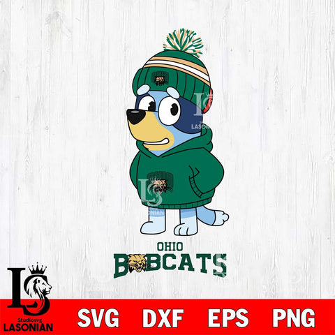 Ohio Bobcats Bluey Hoodie rugby Svg Eps Dxf Png File, Digital Download ,Instant Download, Cricut File