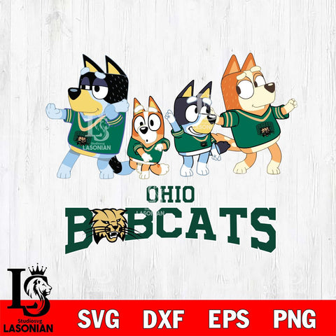 Ohio Bobcats Bluey Mode Dance Squats Svg Eps Dxf Png File, Digital Download, Instant Download