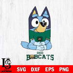 Ohio Bobcats Bluey Styles Football Svg Eps Dxf Png File,NCAA Svg Files,Bluey svg ,Digital Download ,Instant Download, Cricut File