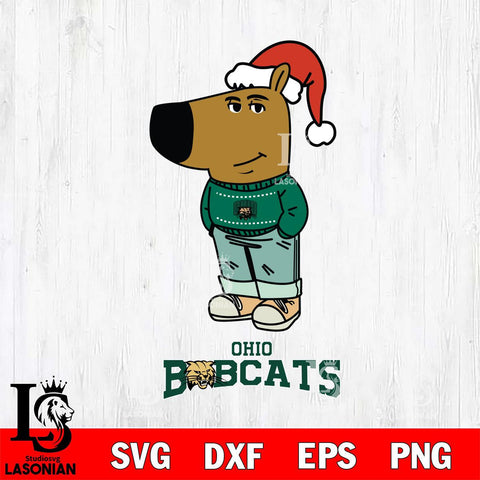 Ohio Bobcats Chill Guy Christmas Svg Eps Dxf Png File,NCAA Svg Files,Chill Guy svg ,Digital Download ,Instant Download, Cricut File