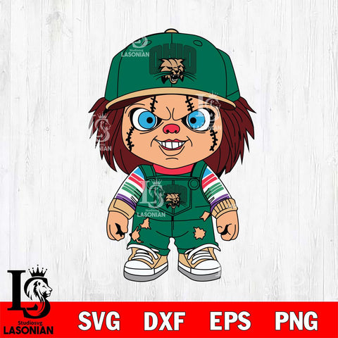 Ohio Bobcats Chucky Football Horror Halloween Svg Eps Dxf Png File, NCAA svg, Digital Download, Instant Download