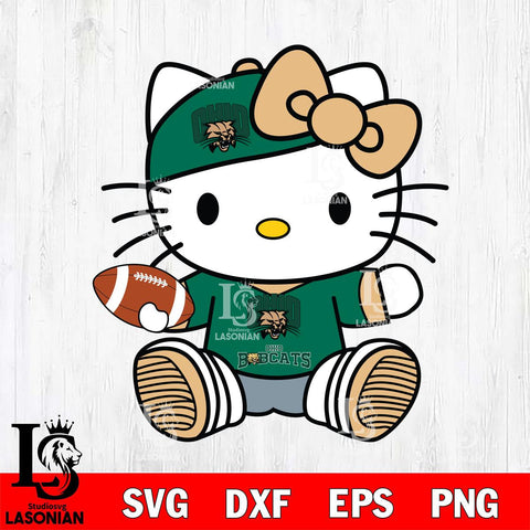 Ohio Bobcats Cute Hello Kitty Football 11 Svg Eps Dxf Png File, NCAA svg, Digital Download, Instant Download