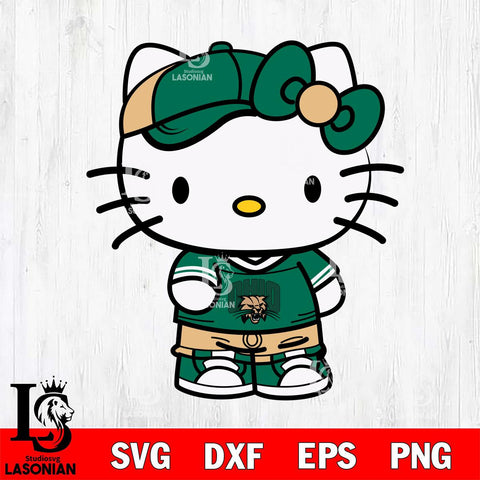 Ohio Bobcats Cute Hello Kitty Football 2 Svg Eps Dxf Png File, NCAA svg, Digital Download, Instant Download