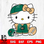 Ohio Bobcats Cute Hello Kitty Football 4 Svg Eps Dxf Png File, NCAA svg, Digital Download, Instant Download