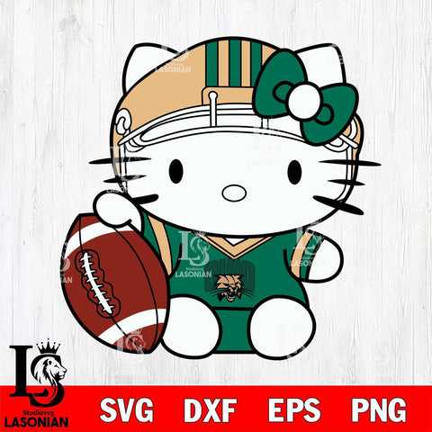 Ohio Bobcats Cute Hello Kitty Football 5 Svg Eps Dxf Png File, NCAA svg, Digital Download, Instant Download