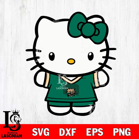 Ohio Bobcats Cute Hello Kitty Football 6 Svg Eps Dxf Png File, NCAA svg, Digital Download, Instant Download