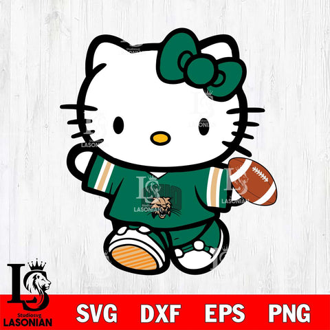 Ohio Bobcats Cute Hello Kitty Football 7 Svg Eps Dxf Png File, NCAA svg, Digital Download, Instant Download