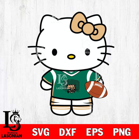 Ohio Bobcats Cute Hello Kitty Football 8 Svg Eps Dxf Png File, NCAA svg, Digital Download, Instant Download