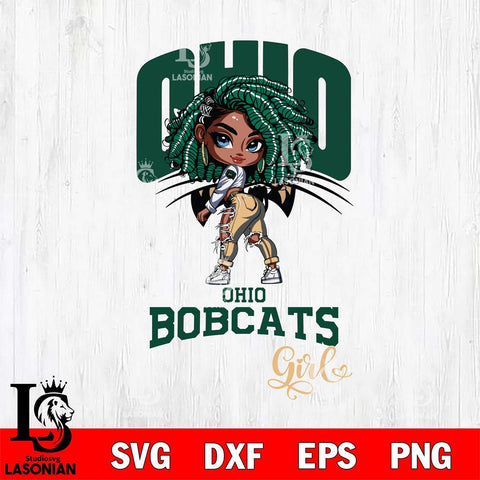 Ohio Bobcats Fan Girl Svg Eps Dxf Png File, Digital Download, Instant Download