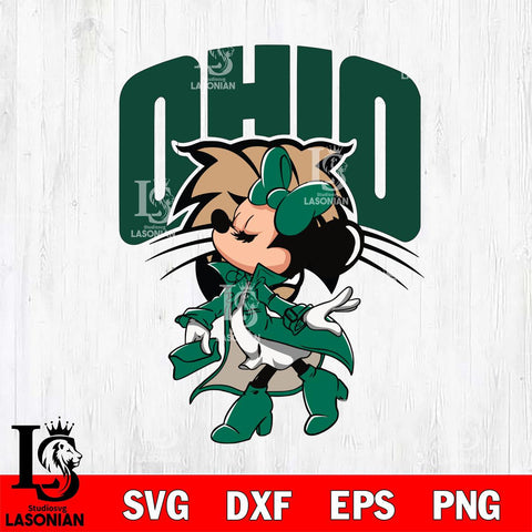 Ohio Bobcats Glamorous Minnie Svg Eps Dxf Png File, Digital Download, Instant Download