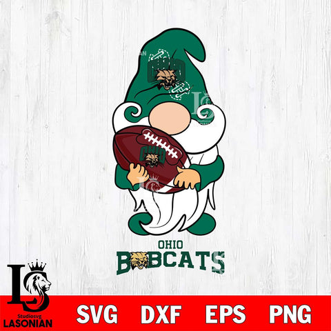 Ohio Bobcats Gnomes Christmas football Svg Eps Dxf Png File, Digital Download, Instant Download