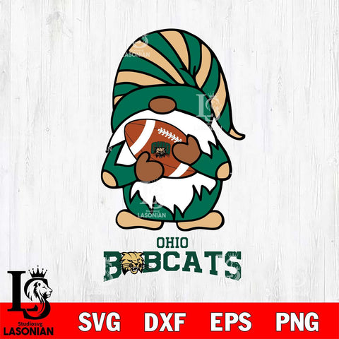 Ohio Bobcats Gnomes Football Svg Eps Dxf Png File, Digital Download, Instant Download