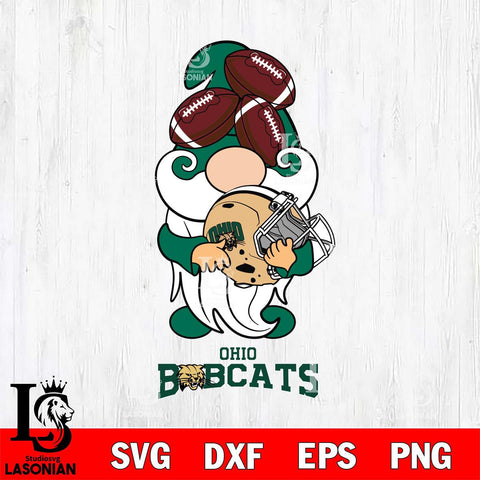 Ohio Bobcats Gnomes Helmet Svg Eps Dxf Png File, Digital Download, Instant Download