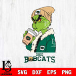 Ohio Bobcats Grinch Bougie Football Svg Eps Dxf Png File, Digital Download, Instant Download