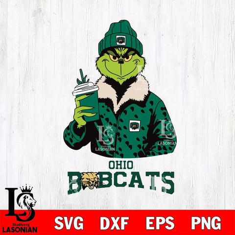 Ohio Bobcats Grinch Leopard Svg Eps Dxf Png File, Digital Download, Instant Download