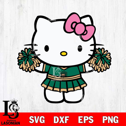 Ohio Bobcats Hello Kitty Cheerleader 9 Svg Eps Dxf Png File, Digital Download, Instant Download