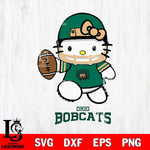 Ohio Bobcats Hello Kitty NCAA 4 Svg Eps Dxf Png File, Digital Download, Instant Download