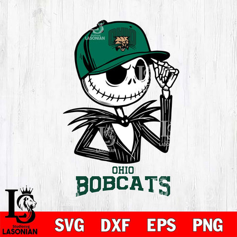 Ohio Bobcats Jack Skellington 3 Halloween Svg Eps Dxf Png File, NCAA svg, Digital Download, Instant Download