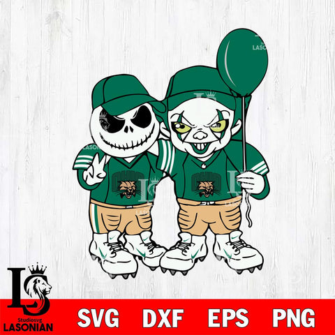 Ohio Bobcats Jack Skellington And Pennywise Football Svg Eps Dxf Png File, NCAA svg, Digital Download, Instant Download