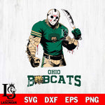 Ohio Bobcats Jason Voorhees Svg Eps Dxf Png File, Digital Download