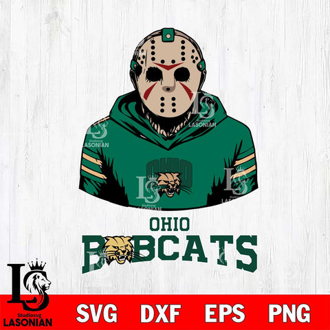 Ohio Bobcats Jason Voorhees 4 Svg Eps Dxf Png File, Digital Download