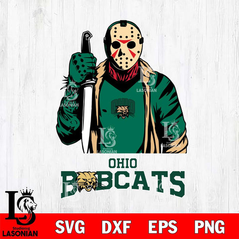 Ohio Bobcats Jason Voorhees 6 Svg Eps Dxf Png File, Digital Download