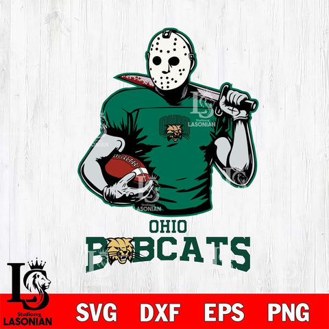 Ohio Bobcats Jason Voorhees 9 Svg Eps Dxf Png File, Digital Download