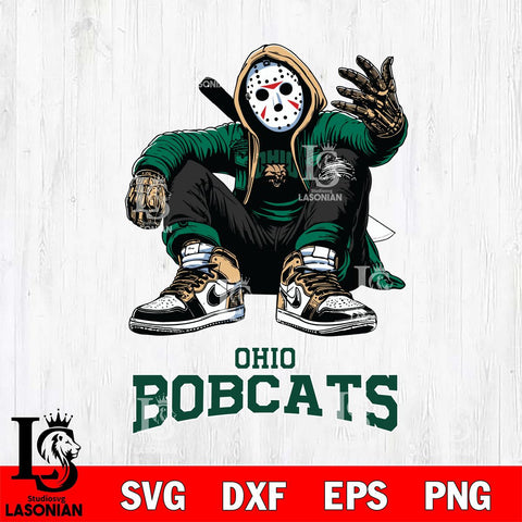 Ohio Bobcats Jason Voorhees Halloween SVG Svg Eps Dxf Png File, Digital Download, Instant Download