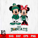 Ohio Bobcats Mickey Minnie Mouse Cute Football Svg Eps Dxf Png File, NCAA svg , File Cut , Digital Download , Instant Download, Cut Svg Files