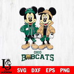 Ohio Bobcats Mickey Minnie Mouse Football Svg Eps Dxf Png File, NCAA svg , File Cut , Digital Download , Instant Download, Cut Svg Files