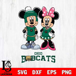 Ohio Bobcats Mickey Minnie Mouse Pink Svg Eps Dxf Png File, NCAA svg , File Cut , Digital Download , Instant Download, Cut Svg Files