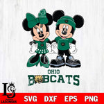 Ohio Bobcats Mickey Minnie Rugby ball Svg Eps Dxf Png File, NCAA svg , File Cut , Digital Download , Instant Download, Cut Svg Files