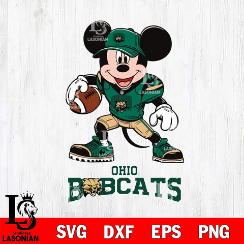 Ohio Bobcats Mikey Mouse Disney, Svg Eps Dxf Png File, Digital Download