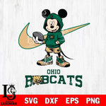 Ohio Bobcats Mikey Mouse Disney NIKE, Svg Eps Dxf Png File, Digital Download