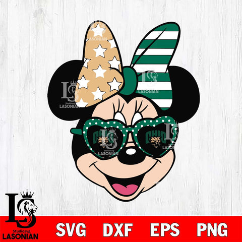 Ohio Bobcats Minnie Mouse Love Svg Eps Dxf Png File, NCAA svg, Digital Download, Instant Download