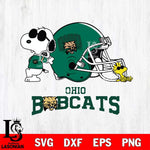 Ohio Bobcats Snoopy Sport 2 Svg Eps Dxf Png File, Digital Download