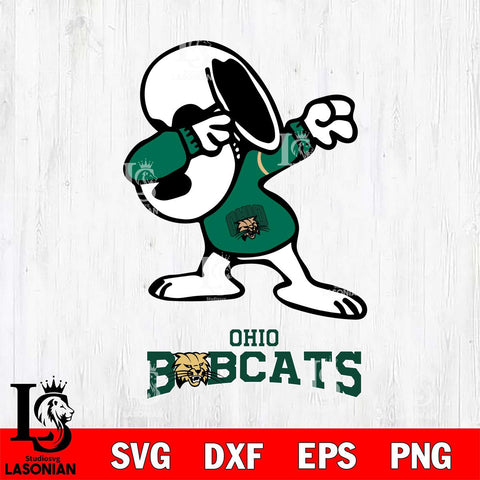 Ohio Bobcats Snoopy Sport 3 Svg Eps Dxf Png File, Digital Download