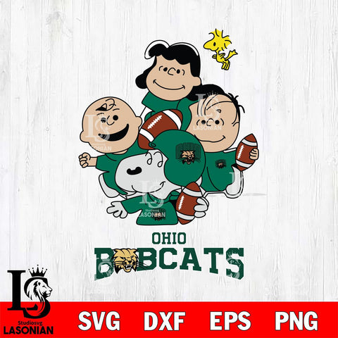 Ohio Bobcats Snoopy Sport 4 Svg Eps Dxf Png File, Digital Download