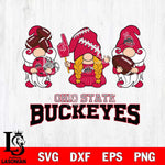 Ohio State Buckeyes 3 Gnomes Football Svg Eps Dxf Png File, Digital Download, Instant Download