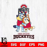 Ohio State Buckeyes Bluey & Bingo 3 Svg Eps Dxf Png File, NCAA svg, Digital Download, Instant Download