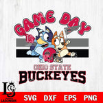 Ohio State Buckeyes Bluey & Bingo 9 Svg Eps Dxf Png File, NCAA svg, Digital Download, Instant Download