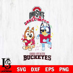 Ohio State Buckeyes Bluey Bingo Dance Mode Svg Eps Dxf Png File, NCAA svg, Digital Download, Instant Download