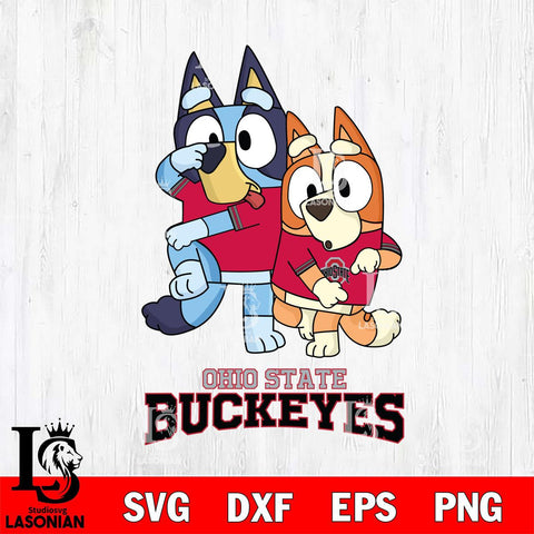 Ohio State Buckeyes Bluey Chilli Dance Mode Svg Eps Dxf Png File, Digital Download, Instant Download