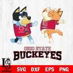 Ohio State Buckeyes Bluey Dance Svg Eps Dxf Png File, Digital Download, Instant Download