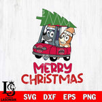 Ohio State Buckeyes Bluey Merry Christmas Svg Eps Dxf Png File, Digital Download