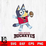 Ohio State Buckeyes Bluey Sport Football Svg Eps Dxf Png File,NCAA Svg Files,Bluey svg ,Digital Download ,Instant Download, Cricut File