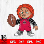 Ohio State Buckeyes Chucky Horror 12 Svg Eps Dxf Png File, NCAA svg, Digital Download, Instant Download